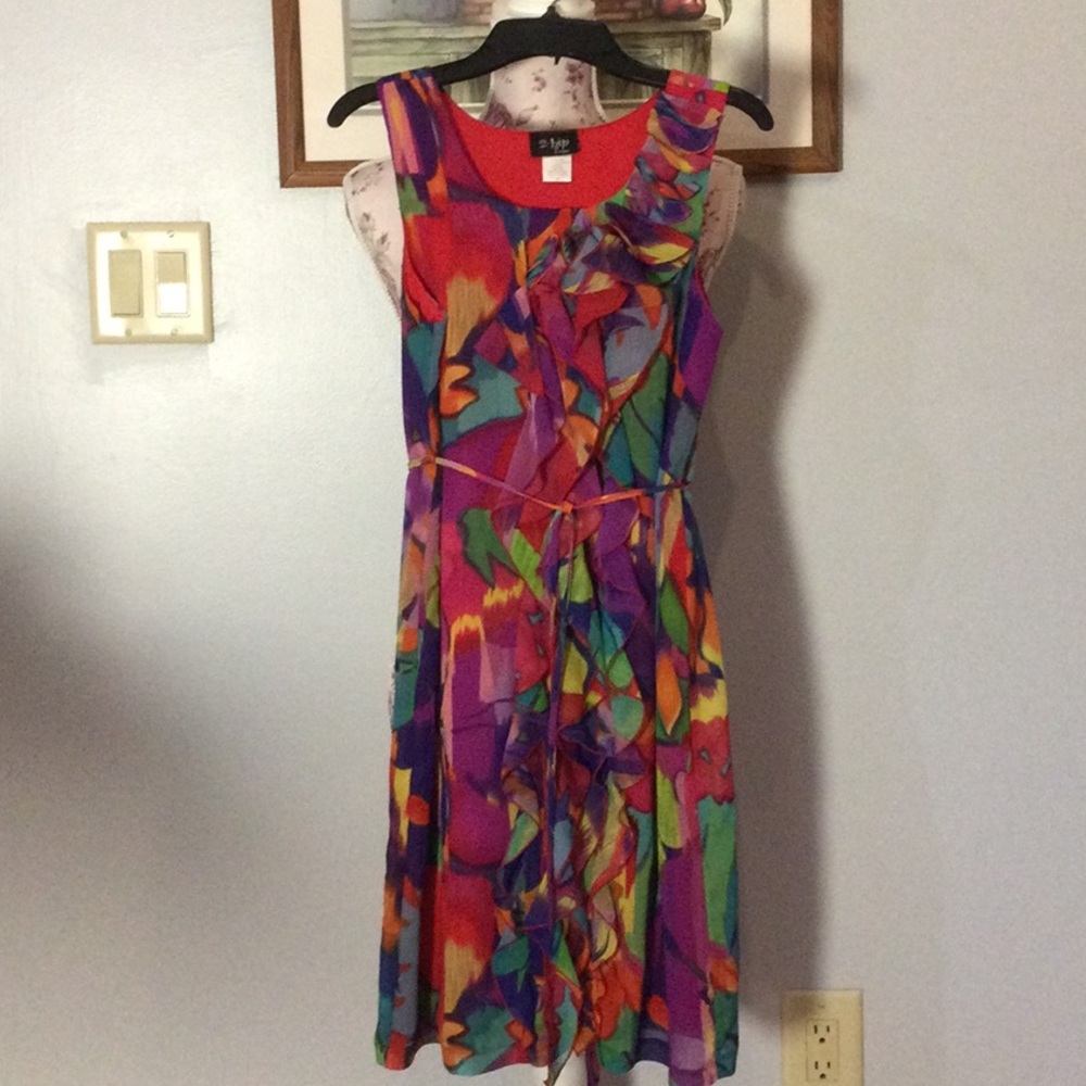Girl’s 2-Hip by Wrapper Red Dress